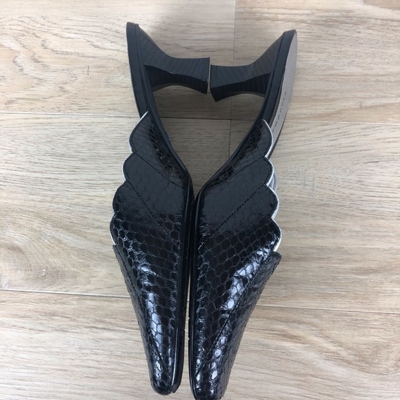 Blk Faux Snakeskin Mule Cloudwalker Sz 8.5W - Picture 2 of 8
